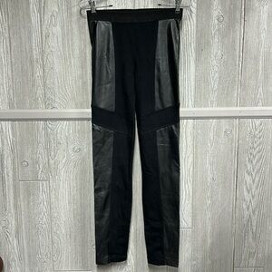 NWT BCBG Max Azria Faux Leather Legging Size XS